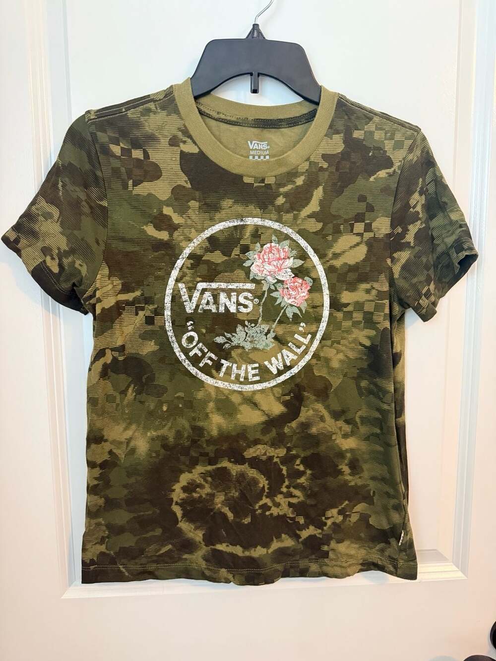 Vans Off The Wall Camouflage Floral Graphic T-Shirt - Med